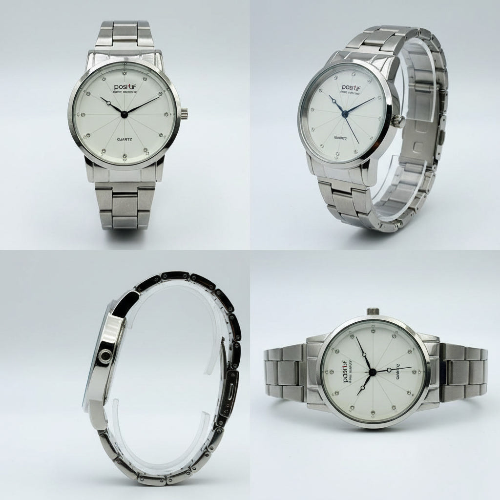 Men’s & Unisex Stainless Steel Chain Watch – Elegant & Stylish